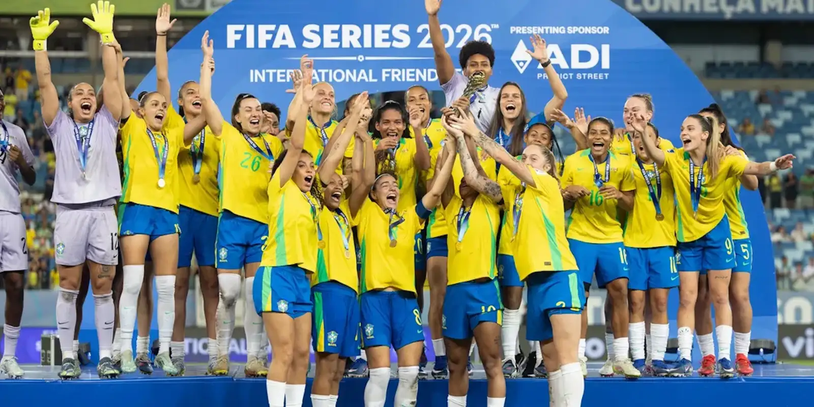 Brasil conquista título do FIFA Series de futebol feminino